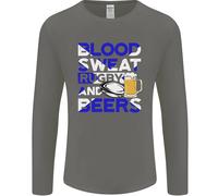 Scozia Blood Sweat & Beers Rugby Scozzese Uomo Maniche
