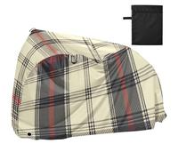 Scozia Buffalo Plaid Impermeabile Outdoor Bike Copertura con Fori di Blocco Indoor Outdoor Storage Copertura Pioggia Adatto per la maggior parte dei fondi
