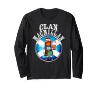 Scozia Clan MacMillan Cognome Scozzese Clans Maglia a Manica
