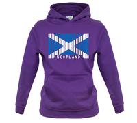 Scozia Codice a Barre Bandiera - Bambini Felpa/Maglione - Scozzese Edimburgo