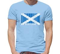 Scozia Codice a Barre Bandiera - T-Shirt - Scozzese Edimburgo Bandiere Città Amo