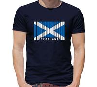 Scozia Codice a Barre Bandiera - T-Shirt - Scozzese Edimburgo Bandiere Città Amo