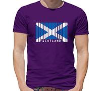 Scozia Codice a Barre Bandiera - T-Shirt - Scozzese Edimburgo Bandiere Città Amo