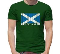 Scozia Codice a Barre Bandiera - T-Shirt - Scozzese Edimburgo Bandiere Città Amo