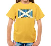 Scozia Codice a Barre Bandiera - T-Shirt - Scozzese Edimburgo Città Amore