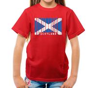 Scozia Codice a Barre Bandiera - T-Shirt - Scozzese Edimburgo Città Amore