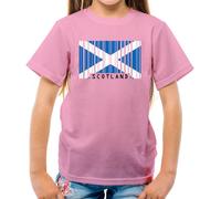 Scozia Codice a Barre Bandiera - T-Shirt - Scozzese Edimburgo Città Amore