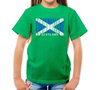 Scozia Codice a Barre Bandiera - T-Shirt - Scozzese Edimburgo Città Amore