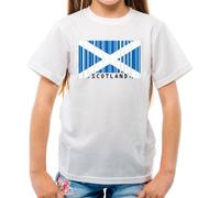 Scozia Codice a Barre Bandiera - T-Shirt - Scozzese Edimburgo Città Amore