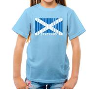 Scozia Codice a Barre Bandiera - T-Shirt - Scozzese Edimburgo Città Amore