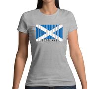 Scozia Codice a Barre Bandiera - T-Shirt - Scozzese Edimburgo Città Love