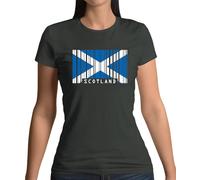 Scozia Codice a Barre Bandiera - T-Shirt - Scozzese Edimburgo Città Love
