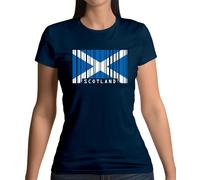 Scozia Codice a Barre Bandiera - T-Shirt - Scozzese Edimburgo Città Love