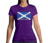 Scozia Codice a Barre Bandiera - T-Shirt - Scozzese Edimburgo Città Love