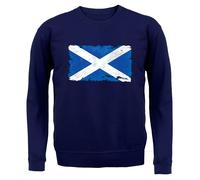 Scozia Grunge Stile Bandiera - Bambini Felpa/Maglione - Edingburgh Glasgow Paese