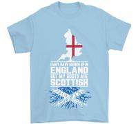 Scozia il Mio Roots Are Scozzese Uomo T-Shirt 100% Cotone