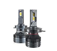 SCOZIA Lampadine per fari a LED, 110W 50000 Lumen Kit di conversione per fari a LED Super Luminosi 6500K Bianco Freddo IP68 Impermeabile, Confezione da 2, H7