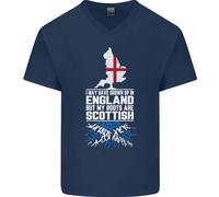 Scozia Le Mie Radici Sono Scozzesi Maglietta In Cotone A V