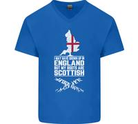 Scozia Le Mie Radici Sono Scozzesi Maglietta In Cotone A V