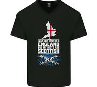 Scozia Le Mie Radici Sono Scozzesi Maglietta In Cotone A V