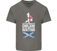 Scozia Le Mie Radici Sono Scozzesi Maglietta In Cotone A V