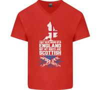 Scozia Le Mie Radici Sono Scozzesi Maglietta In Cotone A V