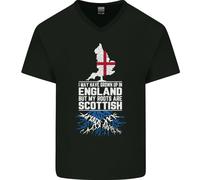 Scozia Le Mie Radici Sono Scozzesi Maglietta In Cotone A V