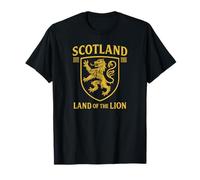 Scozia Lion Crest Land of the Lion Design vintage Maglietta