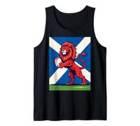Scozia Lion Rampant afferrando Una Palla da Rugby Canotta
