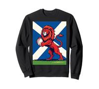 Scozia Lion Rampant afferrando Una Palla da Rugby Felpa