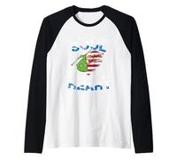 Scozia nella mia Anima America nel Mio Cuore Maglia con Maniche Raglan