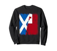 Scozia Tonga Mezza Bandiera Scottish Tongan Heritage Felpa