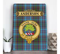 Scozzese Clan,Famiglia Nome,Tartan Alluminio A4 Metallo Insegna Muro Art Molti
