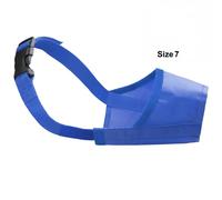 Scozzese Deerhound Cane Museruola Blu Nylon Addestramento Anti Morso Barking Pet