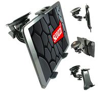 scozzi Supporto per tablet da auto (ventosa da 9 cm), universale per Apple iPad, Samsung Galaxy Tab, Huawei MediaPad) 11 4 3 2 S7 S6 S5e S4 A7 A E M6 M5 T5 Lite Air Mini Pro