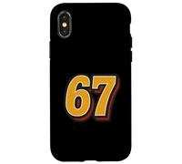 SCP 67 Six Seven 6 7 Meme Design 6 7 Custodia per iPhone X/XS