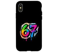 SCP 67 Six Seven 6 7 Meme Design 6 7 Custodia per iPhone X/XS