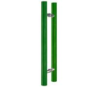 Scpantkend Double Sided H Shape Round Bar Push Pull Door Handle,Solid Wood for Glass Gate, Shower Kindergarten Office(Green,80cm/2.6ft)