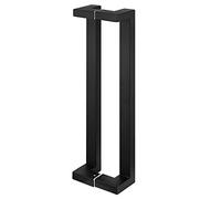 Scpantkend Push Pull Door Handles for Interior Exterior Doors Bathroom,Double Sided Sliding Barn Door Handle, Contemporary Commercial Stainless Steel(Matt Black,120cm/47in)