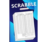 Scrabble Score Sheets: Large Print Scorekeeping Score Book for scrabble board game (108 Pages, 6x9 Inche)