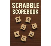 Scrabble Scorebook: Game Night Made Easy with Scrabble Games Logbook - Track Points, Totals, and Rounds for 2 or More Players