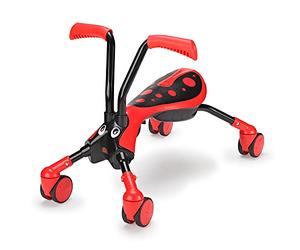 Scramblebug Scarabeo a 4 ruote per bambini da 1 a 3 anni, pieghevole, sviluppa equilibrio e capacità motorie, ruote anti-graffio a 360 gradi