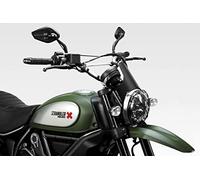 Scrambler 800 2015/22 (Classic, Urban Enduro, Icon, Full Throttle) - Cupolino 'DarkLight' (D-0210) - Parabrezza in Alluminio - Accessori De Pretto Moto (DPM Race) - 100% Made in Italy