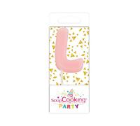 SCRAP COOKING 0571 Mini Candela L Rosa per Torte di Compleanno H 3,5 cm in paraffina, Cera