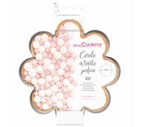 SCRAP COOKING 1321 - Cerchio per torta perforato margherita - Stampo per pasticceria in acciaio inox per torta floreale - Stampo diametro 30 cm fiore - Cottura uniforme - Accessorio pasticceria torta