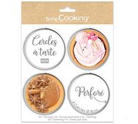 SCRAP COOKING 1322 Cerchi per Pasticceria, Acciaio 18/10
