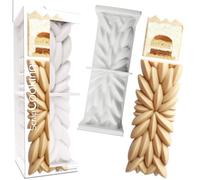 ScrapCooking 2893 - Stampo in silicone 3D in rilievo, di qualità professionale, 25 x 8 x 8 cm, stampo per pasticceria da dessert originale con ricetta, colore: bianco