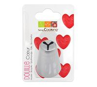 SCRAP COOKING ScrapCooking - Bussola in acciaio inox, cuore 2,4 x 3,5 x 3,8 cm