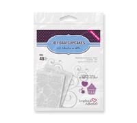 Scrapbook Adhesives by 3L 3D Foam Shapes-Cupcakes, White, OSFA