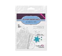Scrapbook Adhesives by 3L 3D Foam Shapes-Snowflakes, White, OSFA